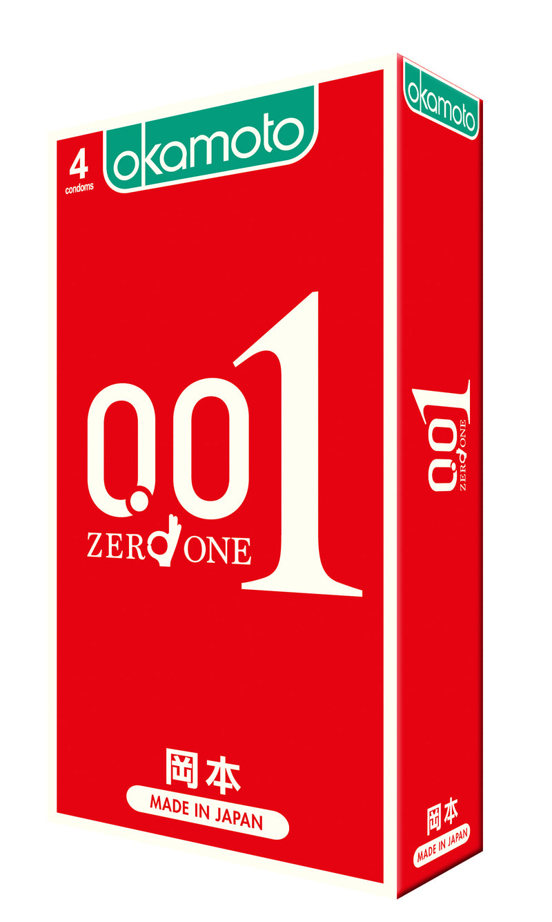 Okamoto Zero One 0.01 Hydro Polyurethane Condoms 4 pieces Made in Japan