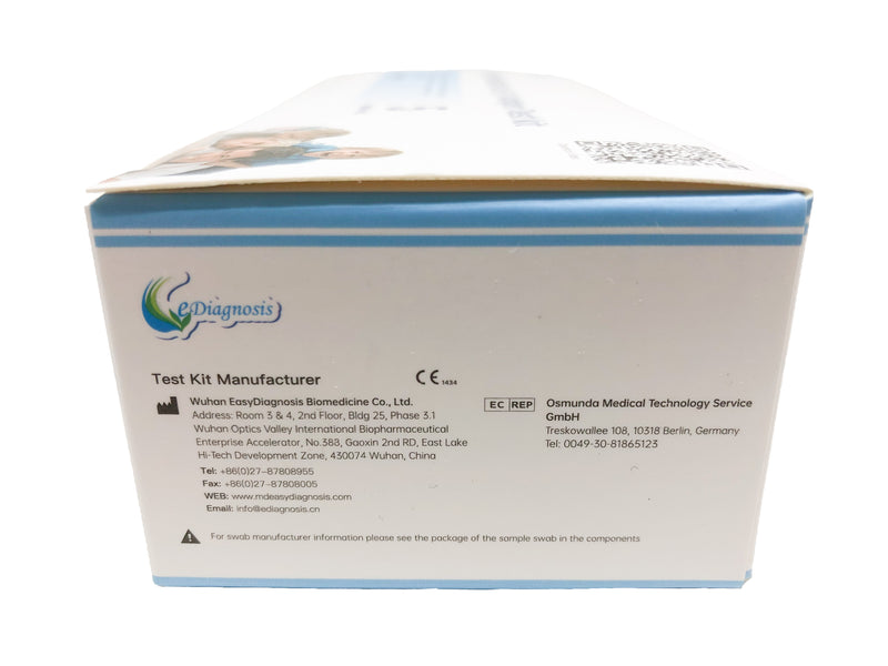 eDiagnosis COVID-19(SARS-CoV-2) Antigen Test Kit (Nasal Swab) Self-test       ***HK Government approved***
