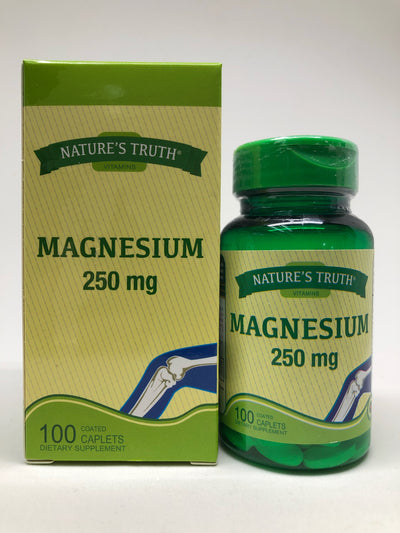 Nature's Truth Magnesium 250mg Caplet - Vitamins & Supplements for Adult - Sincere Medistore - 美國樂陶鎂片 250毫克 - 美國樂陶鎂片 250毫克  - 友誠網店