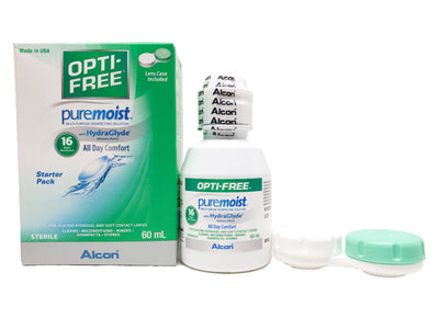Alcon Opti-Free PureMoist多功能消毒隐形眼镜药水初用装