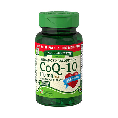 Nature’s Truth CoQ-10 100 mg plus Black Pepper Extract - Cardiovascular Health - Sincere Medistore  - 美國樂陶輔酶CoQ-10 100毫克 - 心血管健康 - 友誠網店