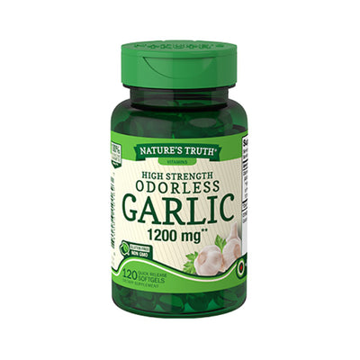 Nature's Truth Odorless Garlic 1200mg | 120 Softgels - Vitamins & Supplements for Adult - Sincere Medistore  -美國樂陶無味大蒜片 1200毫克 - 成人維他命及補充劑 - 友誠網店