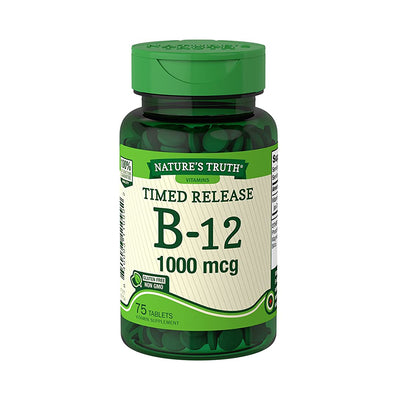 Nature’s Truth Timed Release B12 1000 mcg - Vitamins & Supplements for Adult - Sincere Medistore  - 美國樂陶長效維他命B12 1000微克 -成人維他命及補充劑 - 友誠網店
